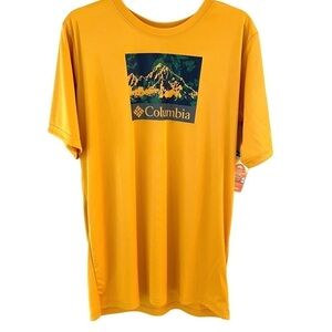 New Columbia SPF 50 OmniShade Sun Protection Short Sleeve Shirt Youth Boy XL NWT